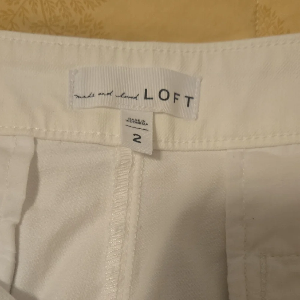 LOFT White Button-Front Mini Skirt - Picture 5 of 6